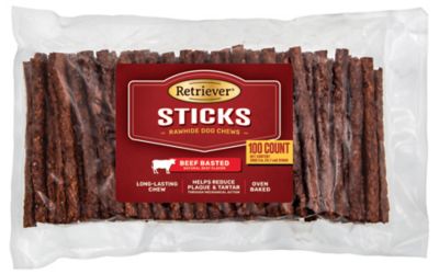 Retriever Beef-Basted Munchy Sticks Dog Chew Treats, 100 ct.