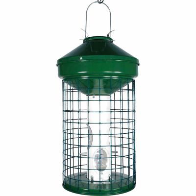 Woodlink Squirrel-Resistant Jumbo Capacity Caged Mixed Seed Bird Feeder, 3 gal. Capacity