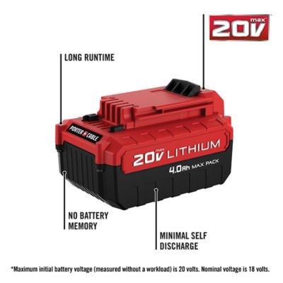 Image showing  20V 4.0 Ah Lithium-Ion Hour MAX PACK Battery