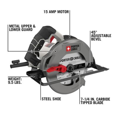 Image showing  15A Corded 7-1/4 in. Heavy-Duty Corded Circular Saw