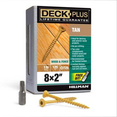 Image showing  #8 x 2 in. Deck Plus Deck Screws, Tan, 1 lb., 125-Pack