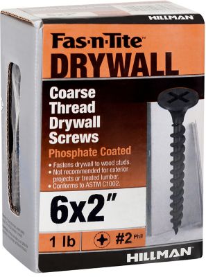 Image showing  #6 x 2 in. Fas-N-Tite Coarse Thread Drywall Screws, 1 lb. Box
