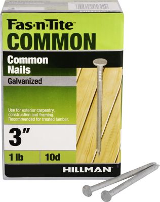 Hillman 10D x 3 in. Galvanized Common Nail, 1 lb.