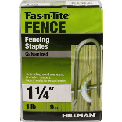 Image showing  1-1/4 in. 9-Gauge Galvanized Fence Staples, 81 ct.