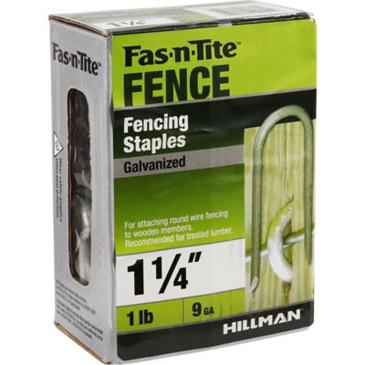 Image showing  1-1/4 in. 9-Gauge Galvanized Fence Staples, 81 ct.
