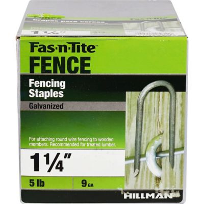 Image showing  1-1/4 in. 9-Gauge Galvanized Fence Staples, 413 ct.