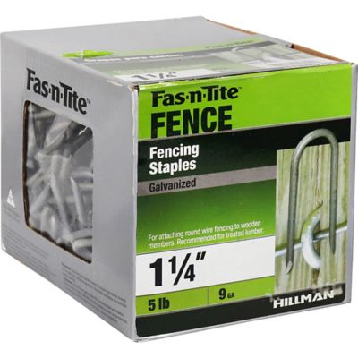 Image showing  1-1/4 in. 9-Gauge Galvanized Fence Staples, 413 ct.