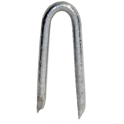 Hillman 1-1/4 in. 9 Gauge Galvanized Fence Staples, 12 lb. Bucket