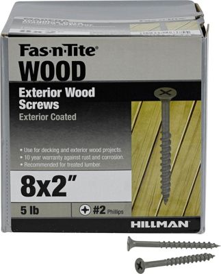Image showing  #8 x 2 in. Fas-N-Tite Exterior Coated Wood Screws, 624-Pack