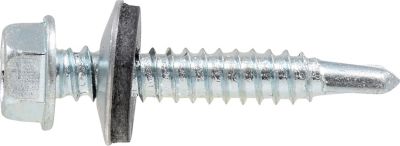 Image showing  1/4-14 x 1-1/2 in. Fas-N-Tite Washer Head Self-Drilling Screws, 42-Pack