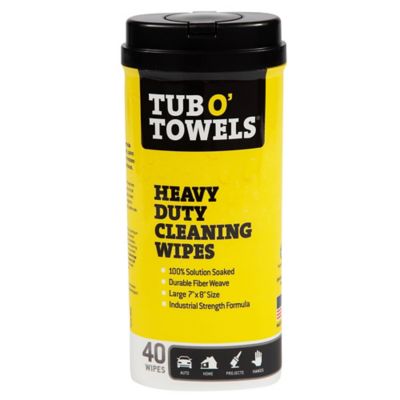 Tub O' Towels Heavy-Duty Cleaning Wipes, 40 ct.