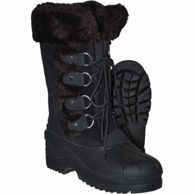 ladies black snow boots