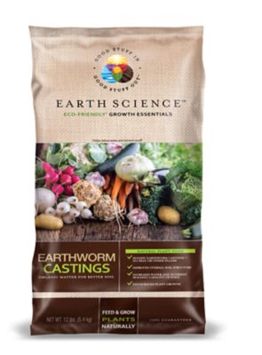 Earth Science 12 lb. Earthworm Castings Garden Fertilizer