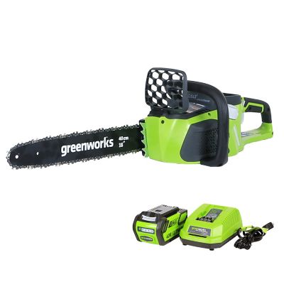Greenworks 16 in. 40V Cordless G-MAX DigiPro Chainsaw, 4Ah Battery and Charger Included
