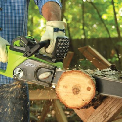 Image showing  G-MAX DigiPro 16 in. 40V Cordless Chainsaw, Battery and Charger Included, 3/8 in. Pitch