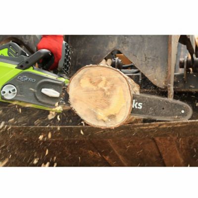 Image showing  G-MAX DigiPro 16 in. 40V Cordless Chainsaw, Battery and Charger Included, 3/8 in. Pitch