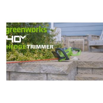 Greenworks G-Max 40V 24-Inch Cordless Rotating Hedge Trimmer (22262)