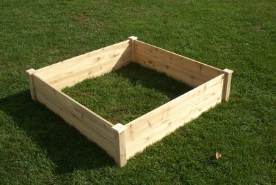 Image showing  Eden Quick Assembly Raised Garden Bed, 4 ft. x 4 ft. x 11 in.