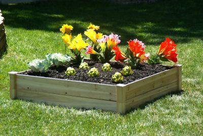Image showing  Eden Quick Assembly Raised Garden Bed, 4 ft. x 4 ft. x 11 in.