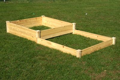 Image showing  Eden Raised Garden Bed, 4 ft. x 8 ft. x 5.5-11 in.
