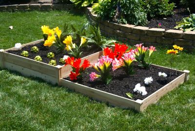 Image showing  Eden Raised Garden Bed, 4 ft. x 8 ft. x 5.5-11 in.