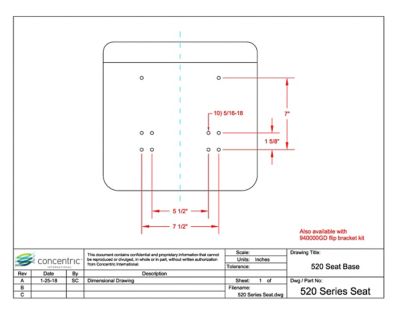 Image showing 6 th Black Talon 12.5 in. Compact Replacement Tractor Seat, Prop 65 Compliant