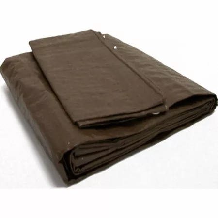 Weathermaster Lightweight Poly Tarp 12 ft x 20 ft Brown Tarps