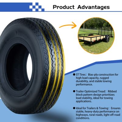 Image showing  4.8-8 6PR Replacement SU01 Trailer Tire