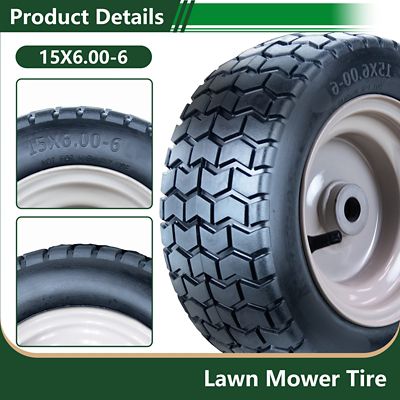 Image showing  15 x 6-6 SU12 Turf II Replacement Tire and Wheel