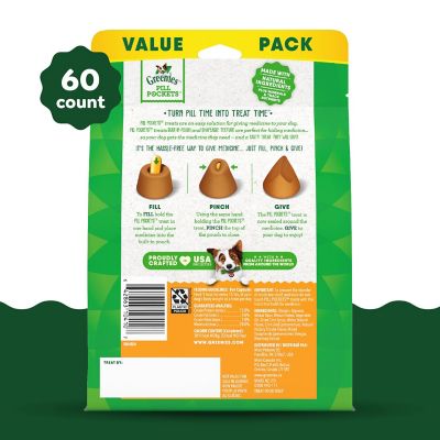 Image showing  Pill Pockets Chicken Flavor Pill Hiding Treats for Dogs