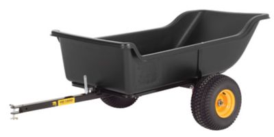 Polar Tow Behind 22 cu. ft. UTV/ATV Utility Poly Dump Cart, 1,500 lb. Capacity ATV Trailer