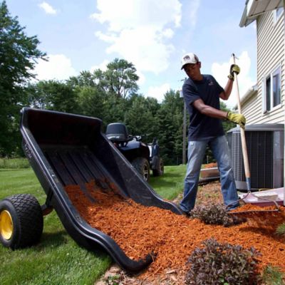 Image showing  Tow-Behind 22 cu. ft. UTV/ATV Utility Poly Dump Cart, 1,500 lb. Capacity