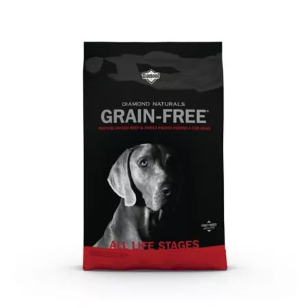 Diamond Naturals Grain-Free Dry Dog Food for All Life Stages Pasture-Raised Beef and Sweet Potato Formula Dry Dog Food