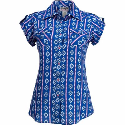 Wrangler Women's Short-Sleeve Wrancher Woven Shirt, LWRK144