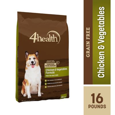 4health Grain Free Adult Chicken and Vegetables Formula Dry Dog Food Affordable grain free dog food made in the USA