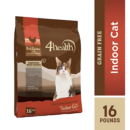 4health Grain Free Adult Indoor Chicken Formula Dry Cat Food
