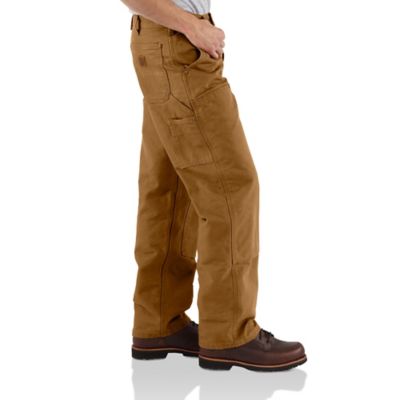 Image showing 2 th Carhartt Men's Loose Straight Washed Duck Double-Front Dungaree