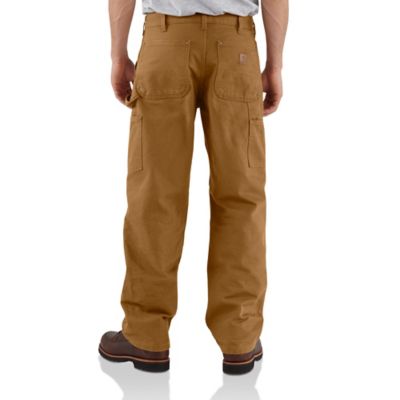 Image showing 3 th Carhartt Men's Loose Straight Washed Duck Double-Front Dungaree