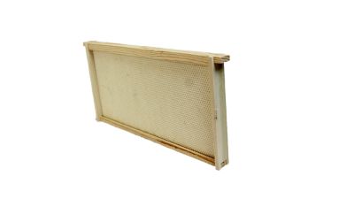 Image showing  Wooden Beehive Super Complete Bee Box with 10 Frames and Foundation, Medium, 16-1/4 x 19-7/8 x 6-5/8 in.