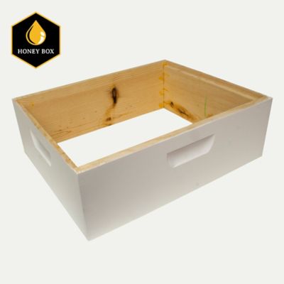 Image showing  Wooden Beehive Super Complete Bee Box with 10 Frames and Foundation, Medium, 16-1/4 x 19-7/8 x 6-5/8 in.