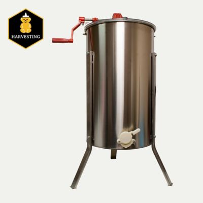 Harvest Lane Honey 2-Frame Manual Metal Honey Extractor