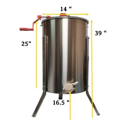 Image showing  2-Frame Manual Metal Honey Extractor