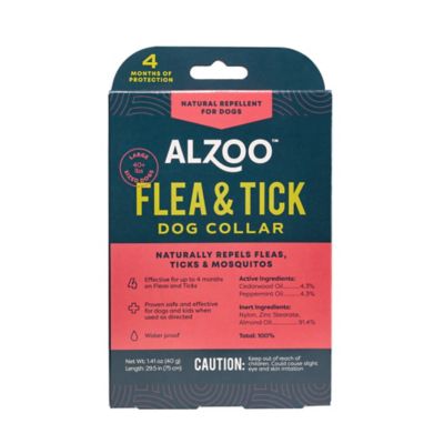 Alzoo Plant-Based Flea and Tick Collar for Dogs, Large/Extra-Large