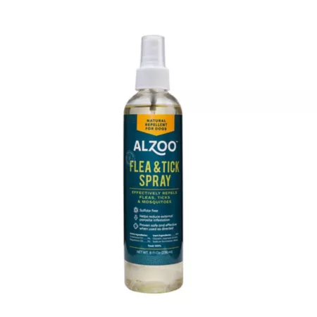 Alzoo Herbal Flea and Tick Spray for Dogs 8 oz. Dog Flea & Tick Topical Treatments