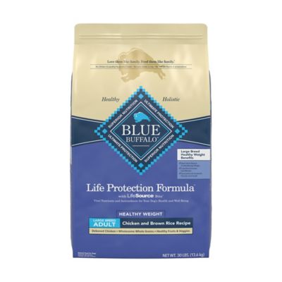 Blue Buffalo Life Protection Formula Adult Large Breed Healthy Weight Dry Dog Food, Chicken and Brown Rice 30 lb -  800245