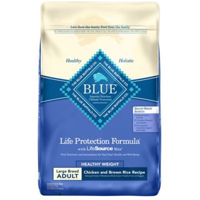 Blue Buffalo Life Protection Natural Adult Large Breed Healthy Weight Dry Dog Food, Chicken & Brown Rice 30 lb