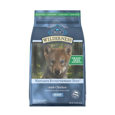 Blue Buffalo Wilderness Puppy High-Protein Dry Dog Food with Real Chicken, Grain-Free, Chicken -  800339