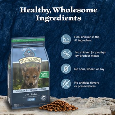 Image showing 5 th Blue Buffalo Wilderness Puppy Grain-Free High-Protein Real Chicken Recipe Dry Dog Food