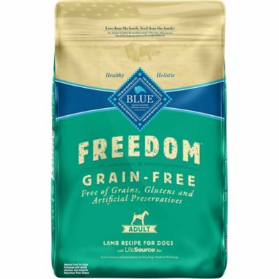 Blue Buffalo Freedom Adult Grain-Free Lamb Recipe Dry Dog Food My dog loves the lamb flavored dry food