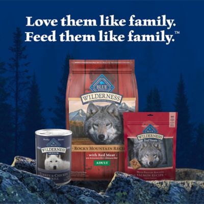 Image showing 8 th Blue Buffalo Wilderness High Protein, Natural Senior Wet Dog Food, Turkey & Chicken Grill 12.5-oz. Can